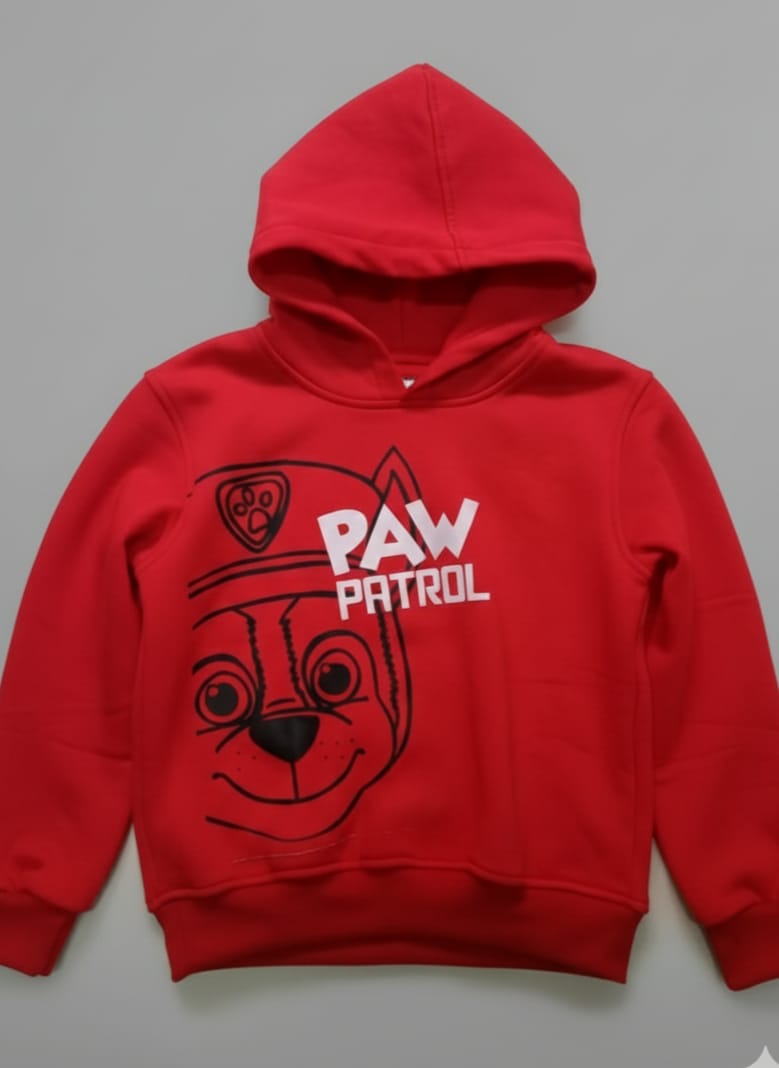 Red Paw Patrol Hoodie - Kids Character Sweatshirt
