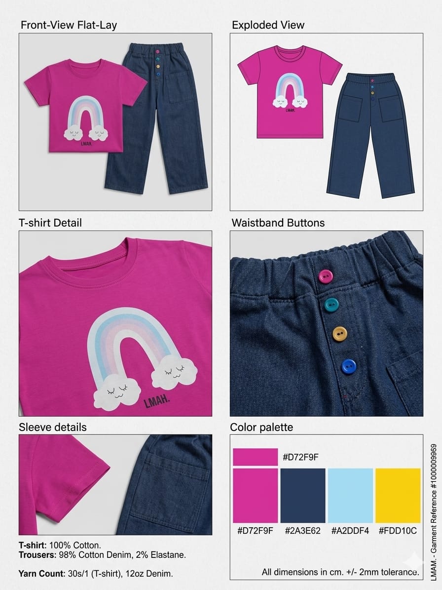 Dreams T-Shirt & Denim Set