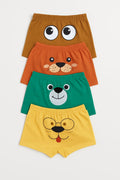 AGES 2-10 / 4-PACK OF BOW BRIEFS
