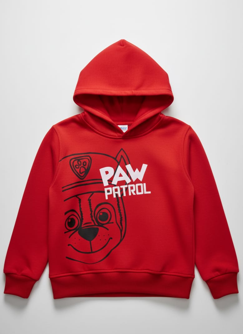 Red Paw Patrol Hoodie - Kids Character Sweatshirt