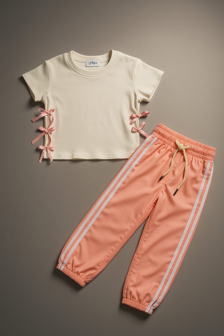2pcs/Set Girls Casual Outfit, Young Girl Fashionable  Vest Top And Pants Set, Summer