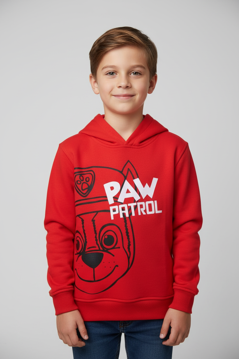 Red Paw Patrol Hoodie - Kids Character Sweatshirt