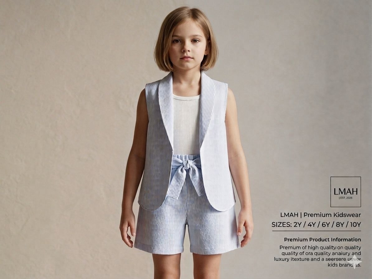 LMAH 3-Piece Pinstripe Vest Set | Baby & Toddler