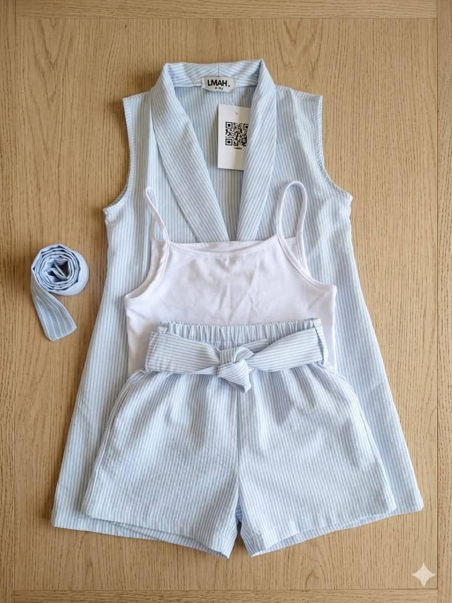 LMAH 3-Piece Pinstripe Vest Set | Baby & Toddler